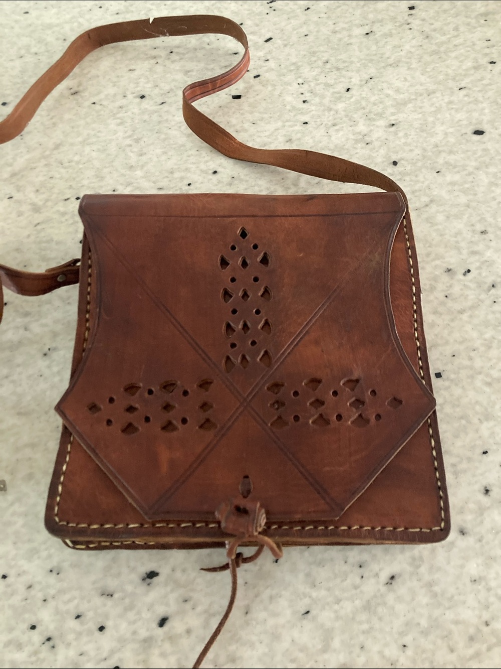 Leather crossbody